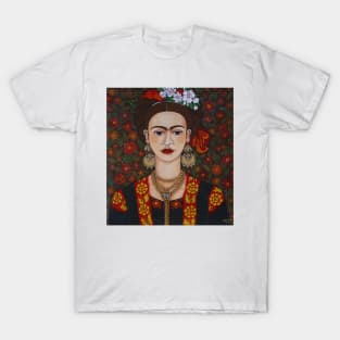 Frida with butterflies T-Shirt